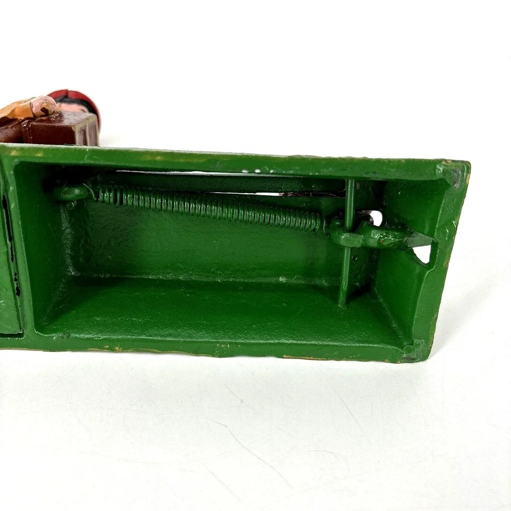 ORGAN GRINDER MONKEY BANK Cast Iron Works Great‎